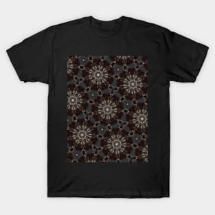 Black and White Connected Snowflake Pattern - WelshDesignsTP002 T-Shirt